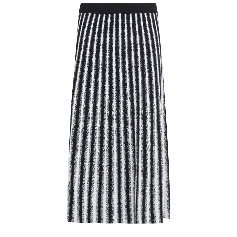 "Soho" skirt in black and white fabric