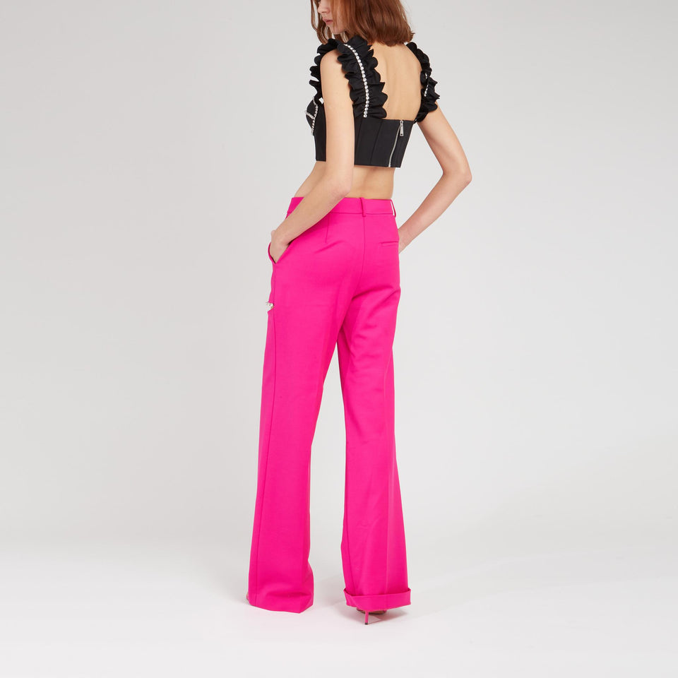 Top crop in cotone bianco - GIO MORETTI