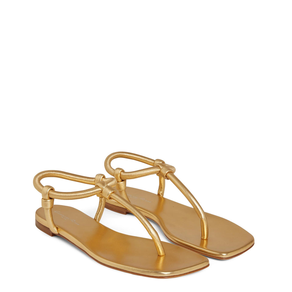 Sandali in nappa oro G32395 05CUONPSMEKO GIANVITO ROSSI