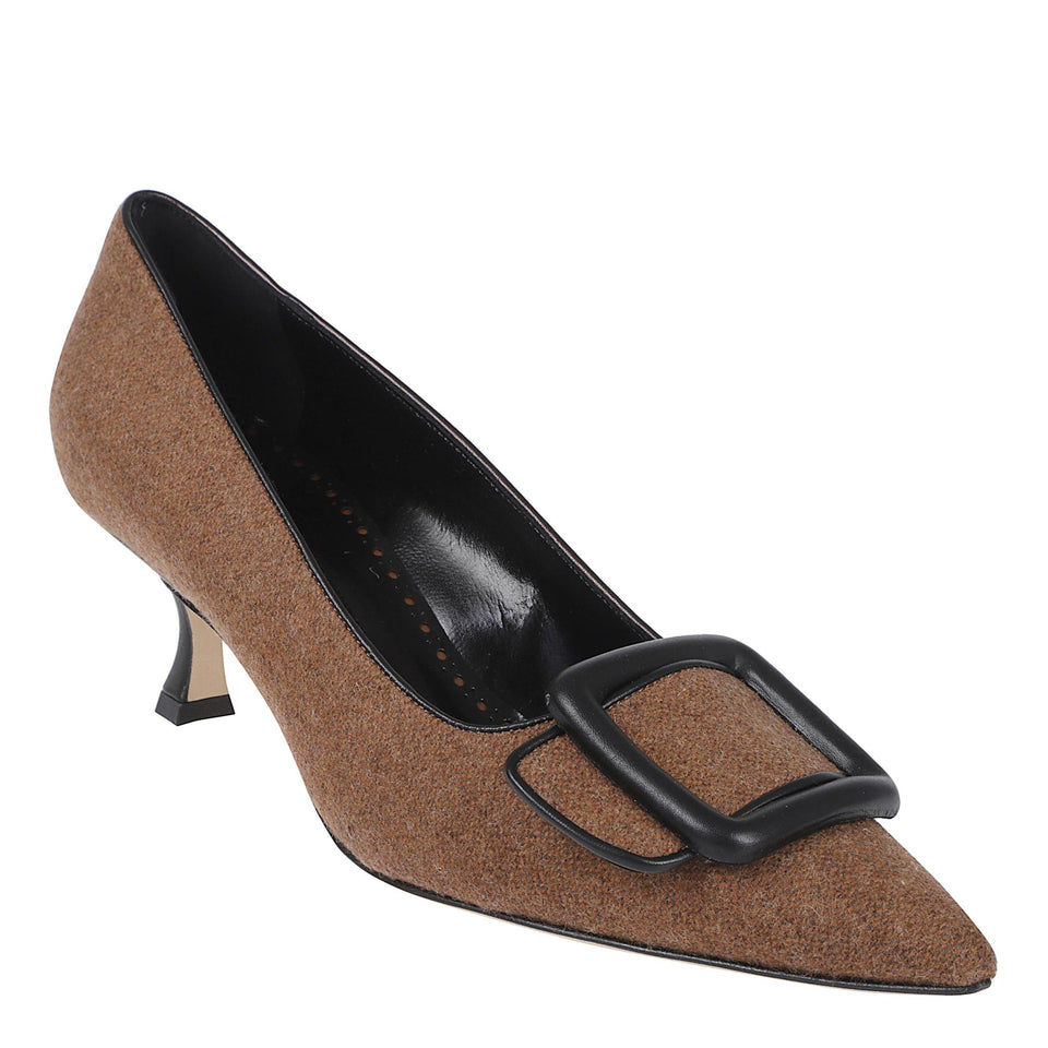 Decolletè "Maysale" 50 in tessuto multicolor 325-3116 BLCK MANOLO BLAHNIK