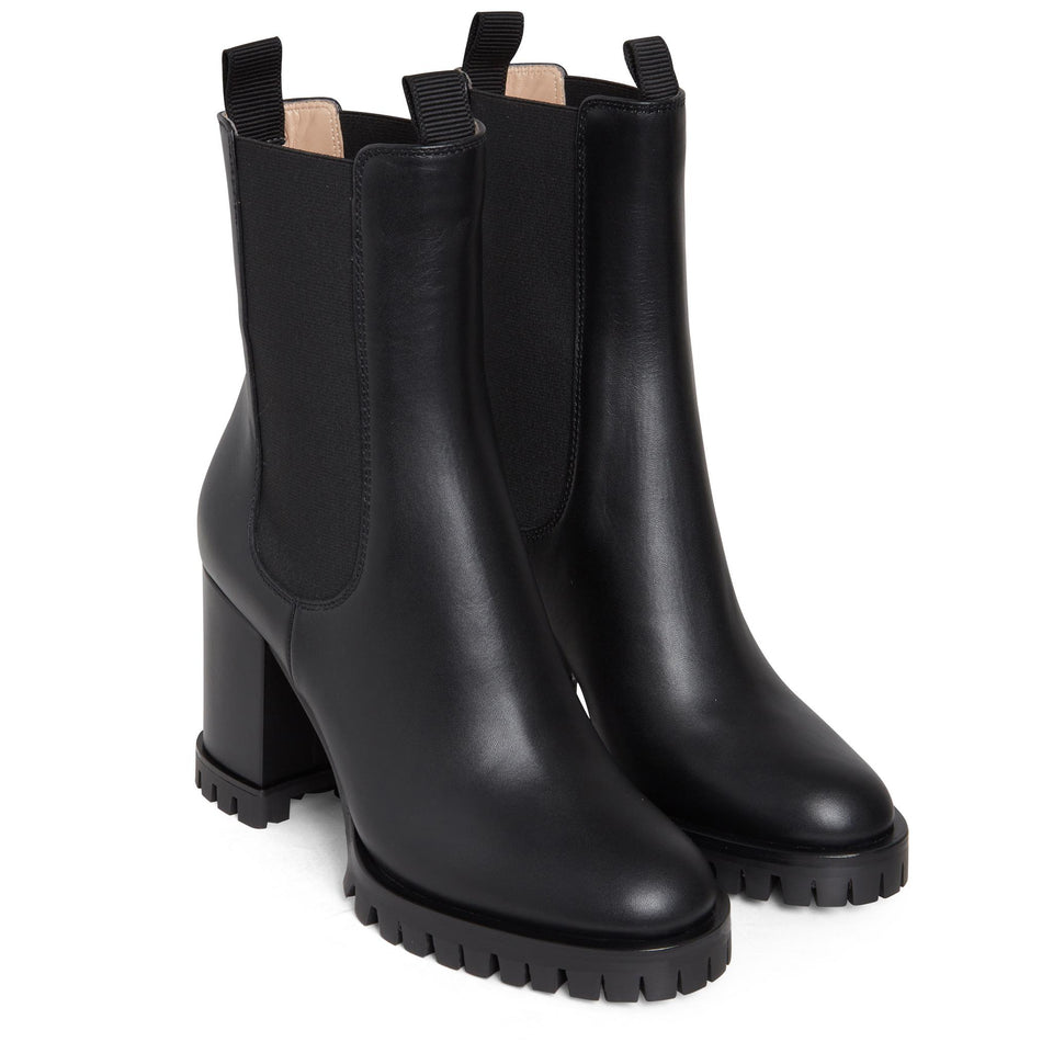 Stivaletto in pelle nero G73168 70RIC-VGIBLACK GIANVITO ROSSI