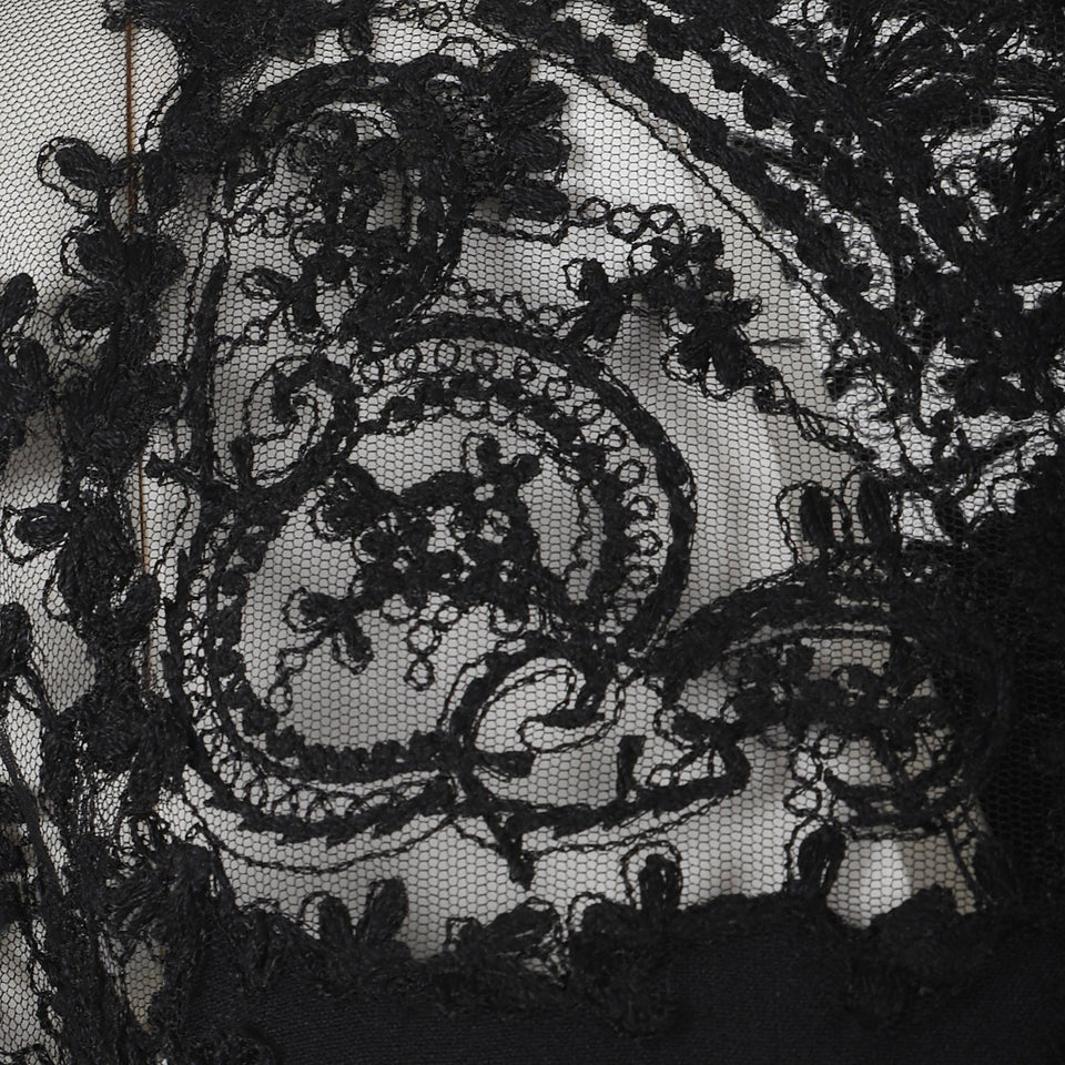 Abito in tessuto nero D472Q778 APILM95708 ERMANNO SCERVINO