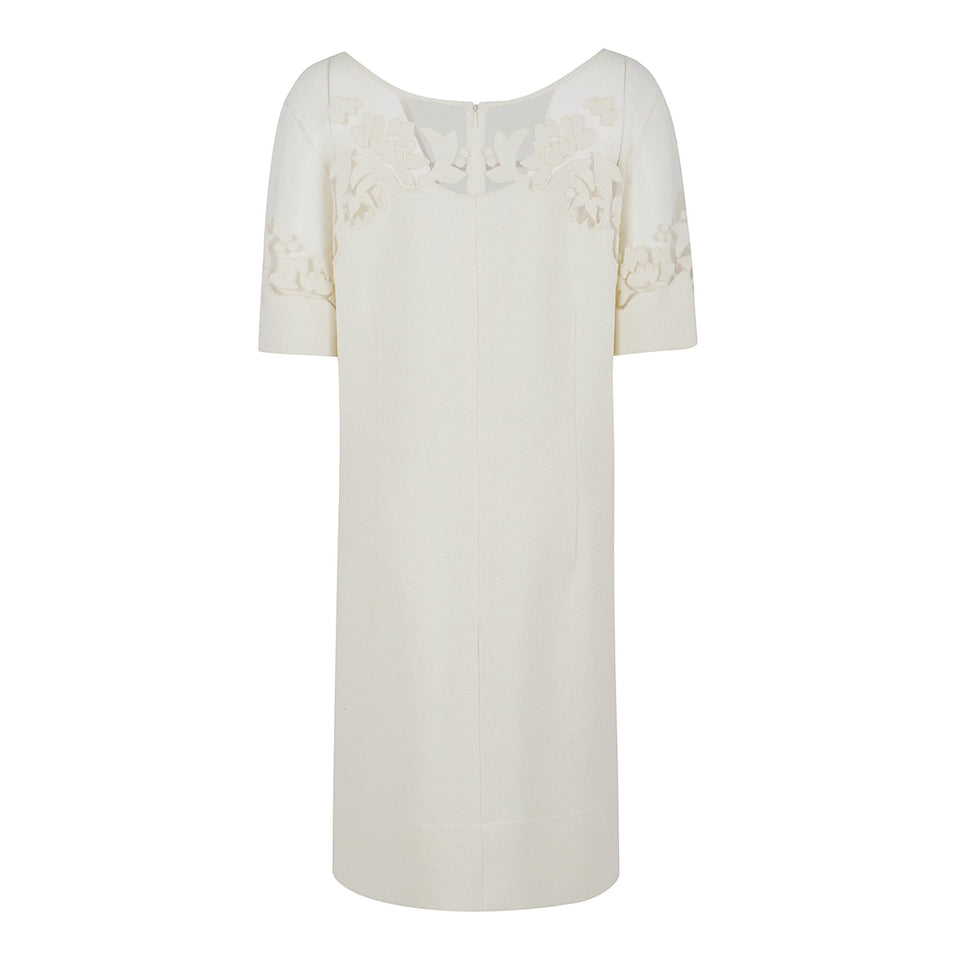 Abito in tessuto bianco D472Q350 LWHB14800 ERMANNO SCERVINO