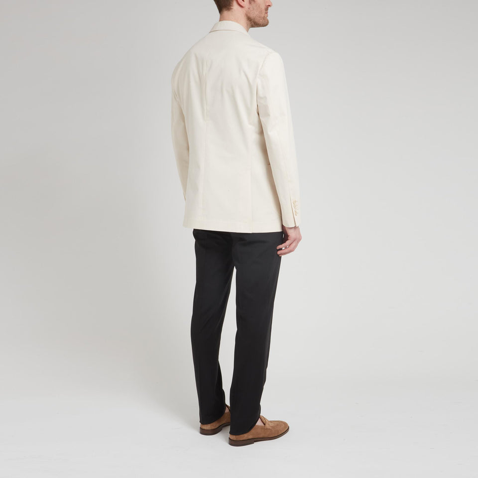 Giacca in cotone beige