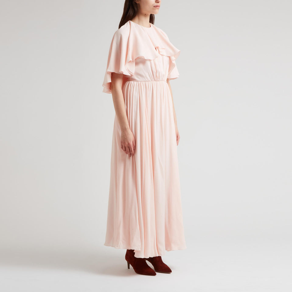 Abito in seta rosa