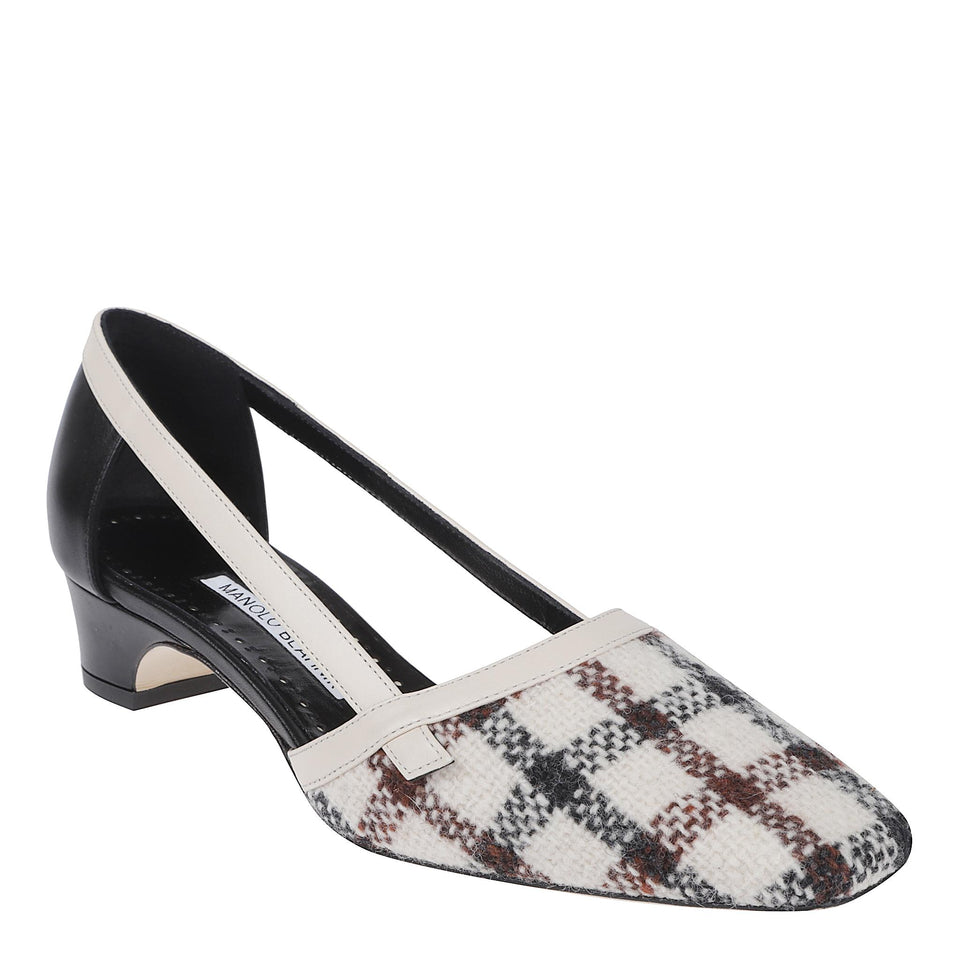 Decolletè "Varro" 30 in tessuto multicolor 325-3043 YWDCBL MANOLO BLAHNIK