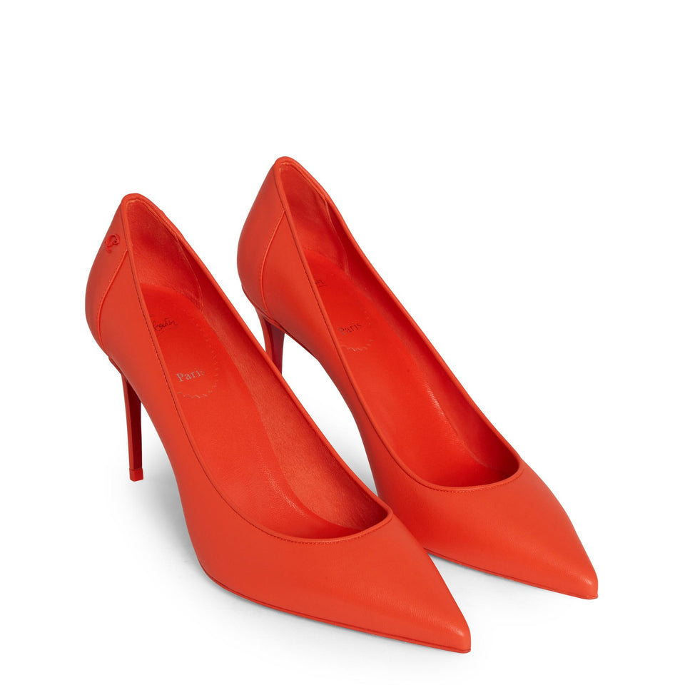 Décolleté " Sporty" in pelle arancione 1240544 O321 CHRISTIAN LOUBOUTIN