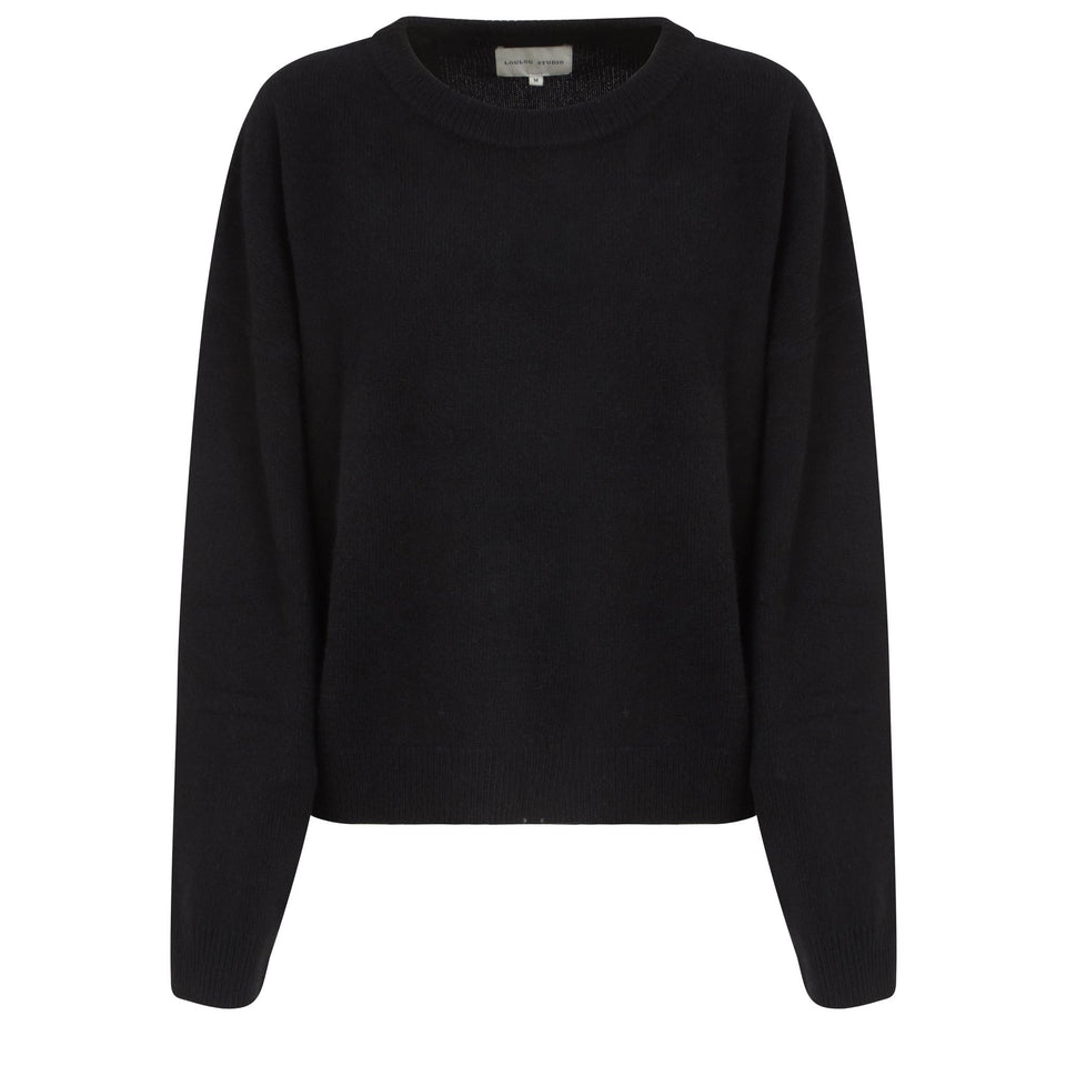 "Ropo" sweater in black wool