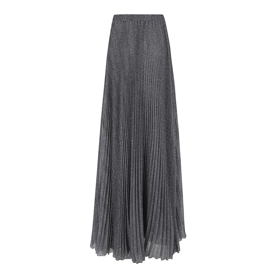 Gonna plissettata in tessuto grigia D472O345 VJRS4715 ERMANNO SCERVINO