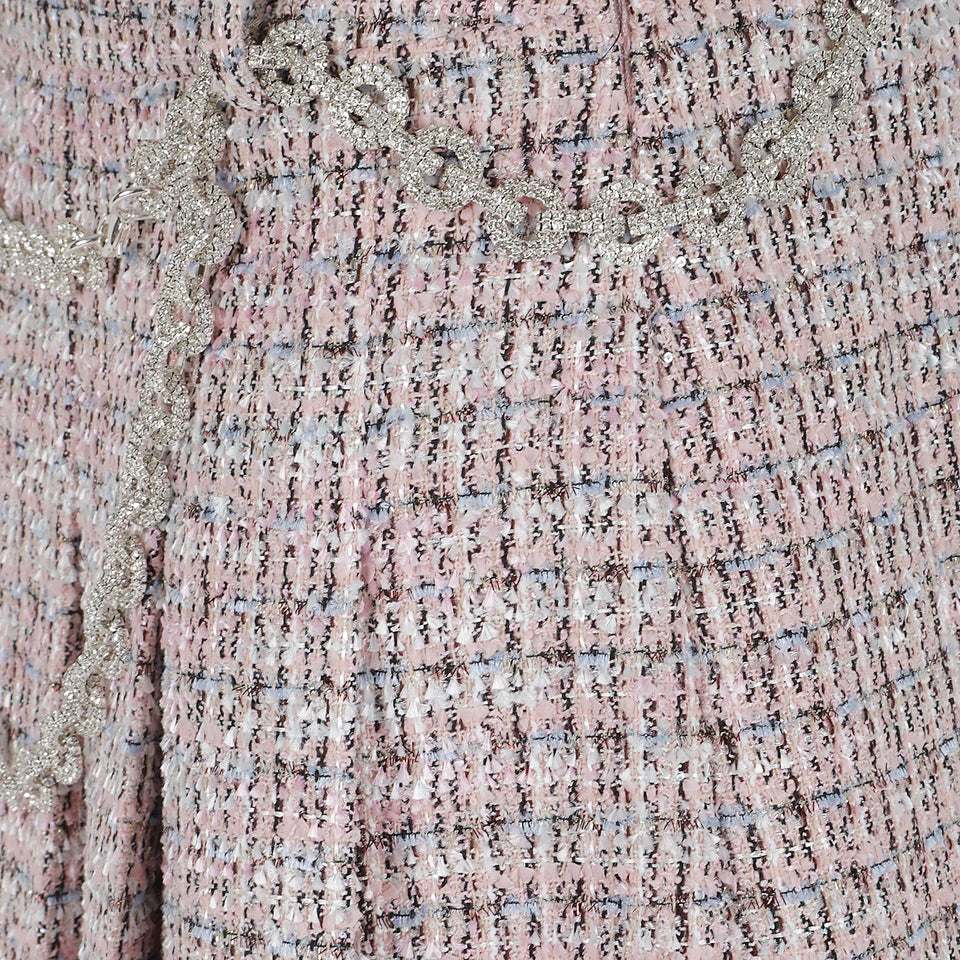 Mini gonna in tweed rosa AW25-048SKA P SELF-PORTRAIT