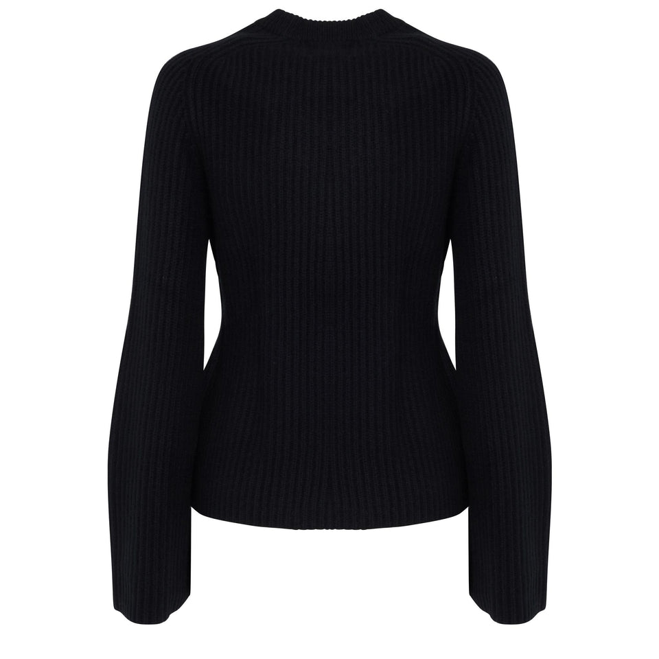 Black wool sweater