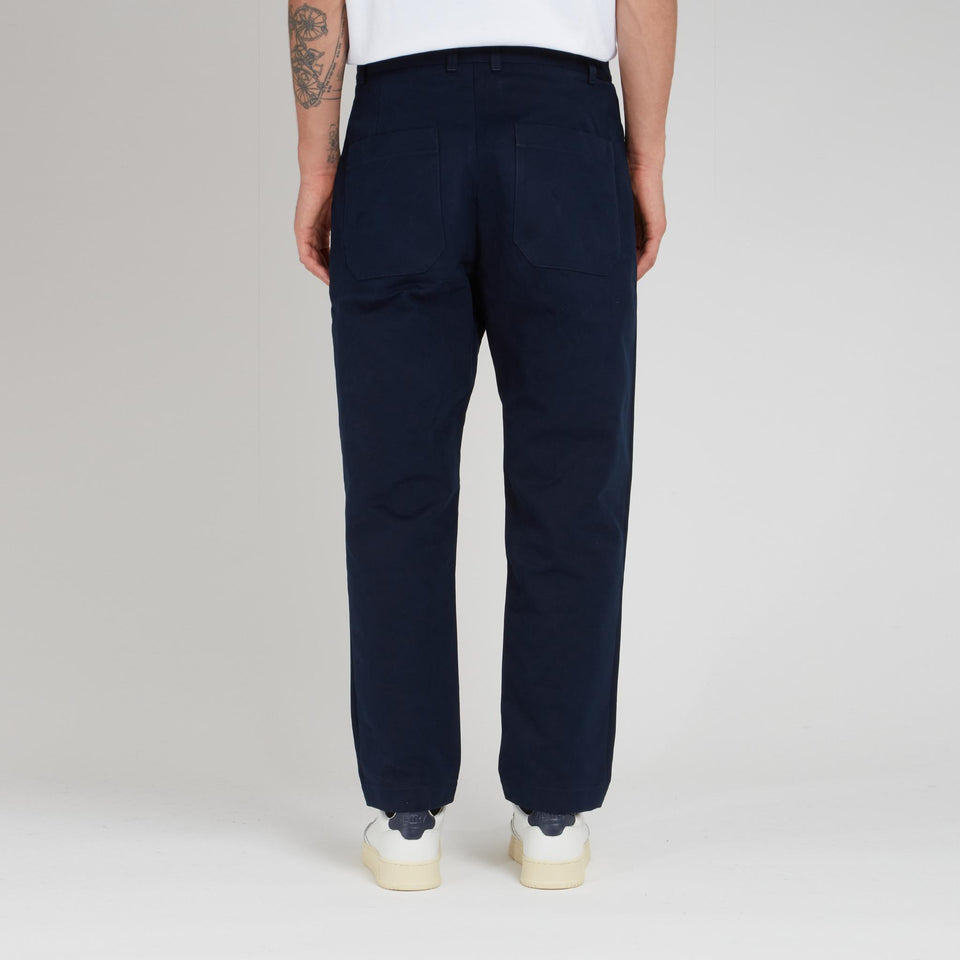 Blue cotton trousers