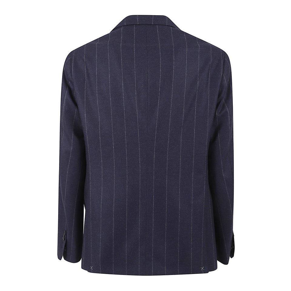 Blazer mono petto in lana navy FW25B21Z914 2607 BRETT JOHNSON