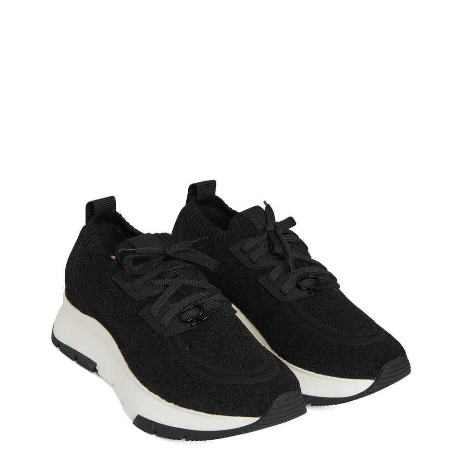 Sneakers in tessuto elasticizzato nere S25213 W1WBT-KIBBLACK GIANVITO ROSSI
