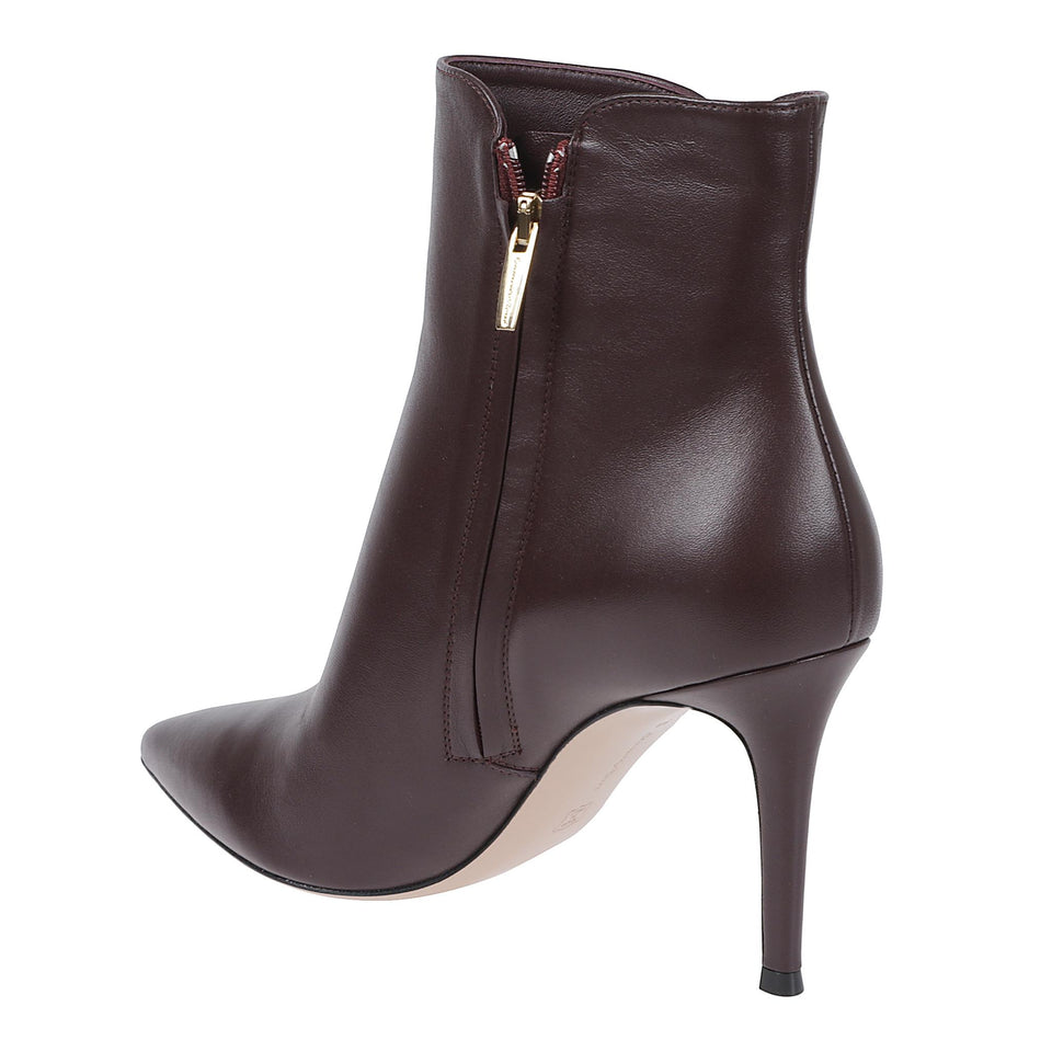 Stivaletto "Levy" 85 in nappa marrone G70321 85RICNAPBOUR GIANVITO ROSSI