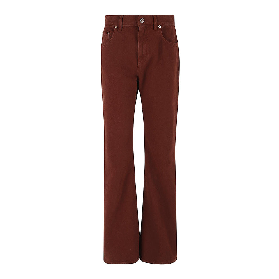 Jeans in denim rosso 1252033 T130BTS GABRIELA HEARST