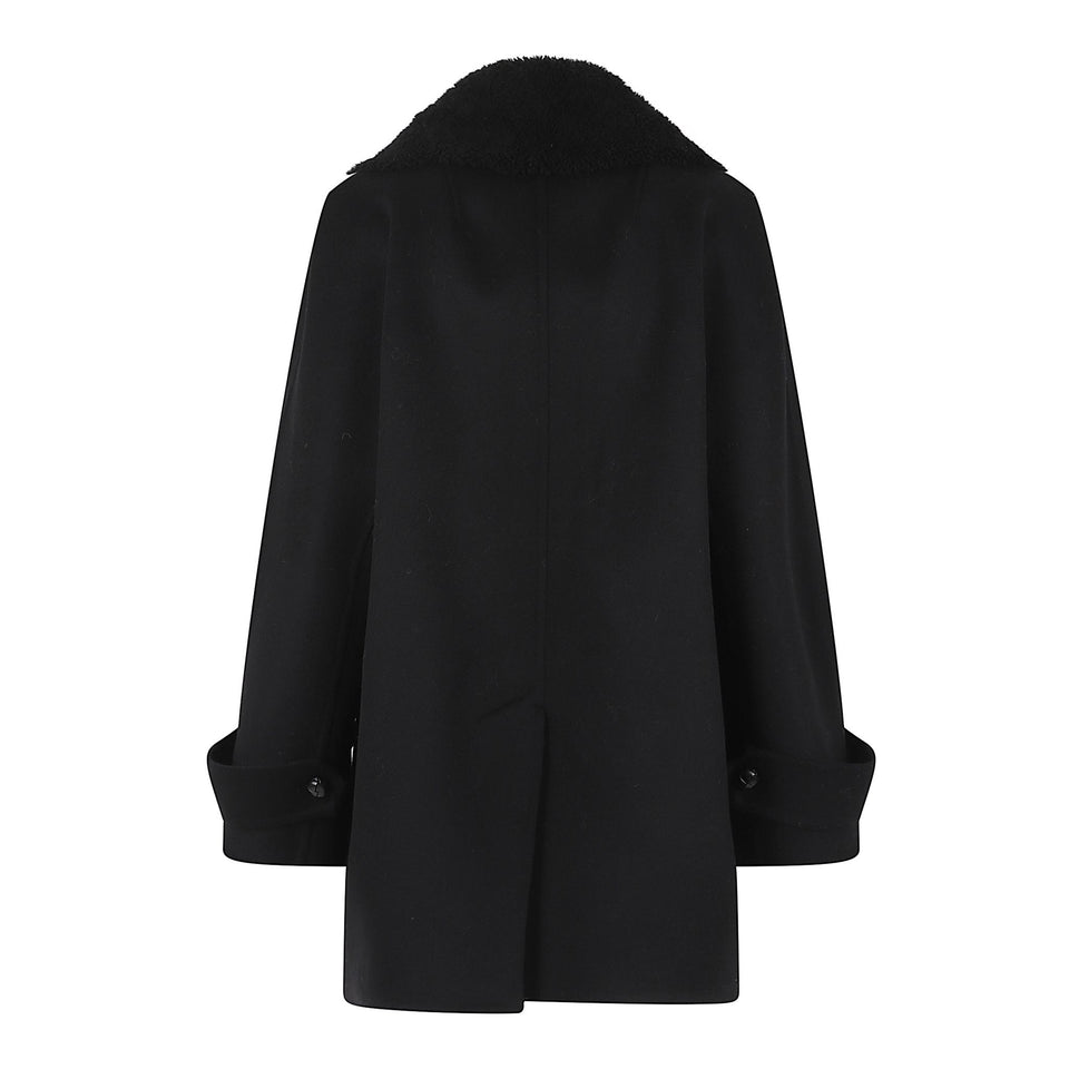 Cappotto in cashmere nero D476D702 SHNKW95708 ERMANNO SCERVINO
