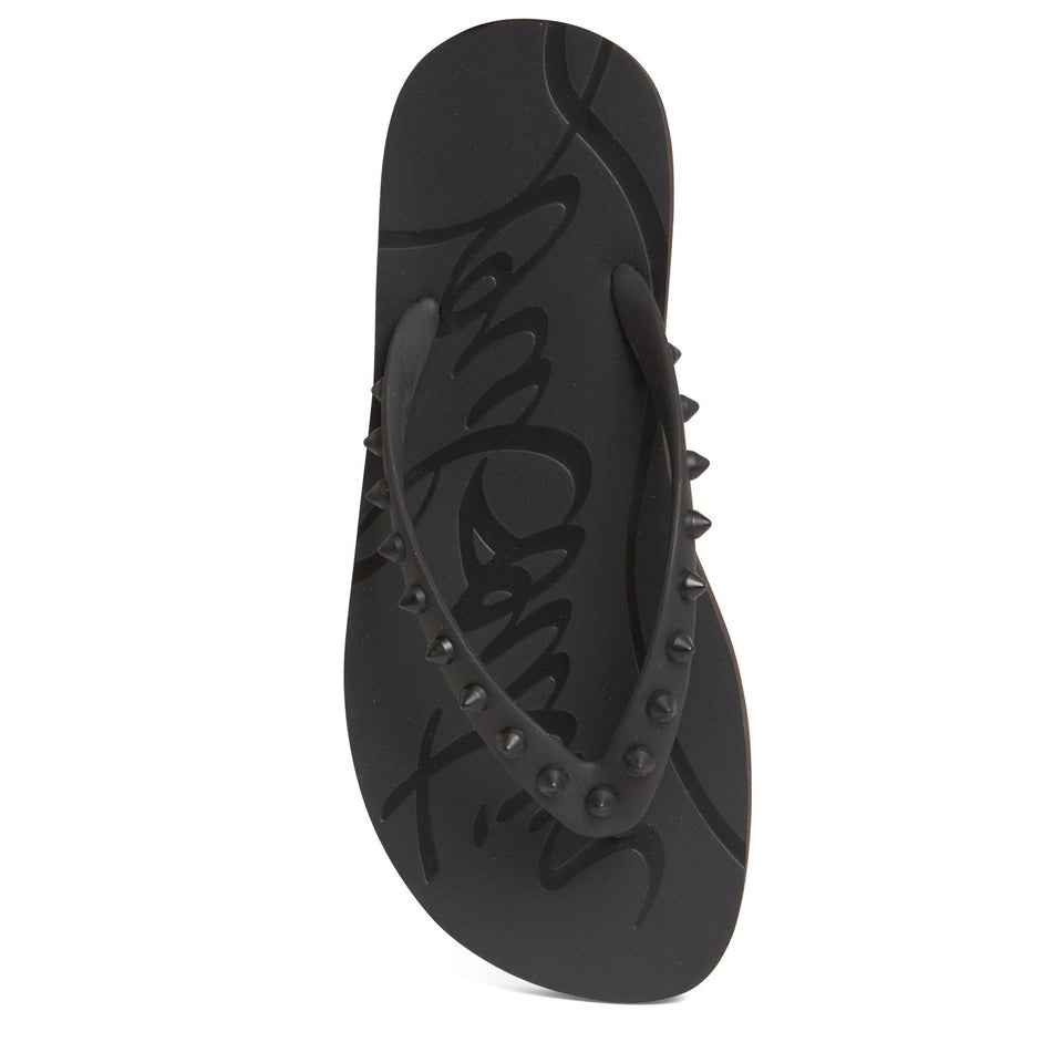 Infradito ''Loubi Flip'' in plastica nero 1210655 BK01 CHRISTIAN LOUBOUTIN