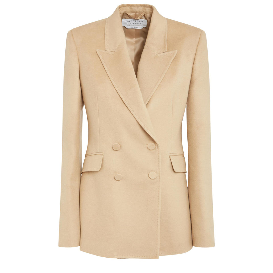 "Stephanie" blazer in beige wool
