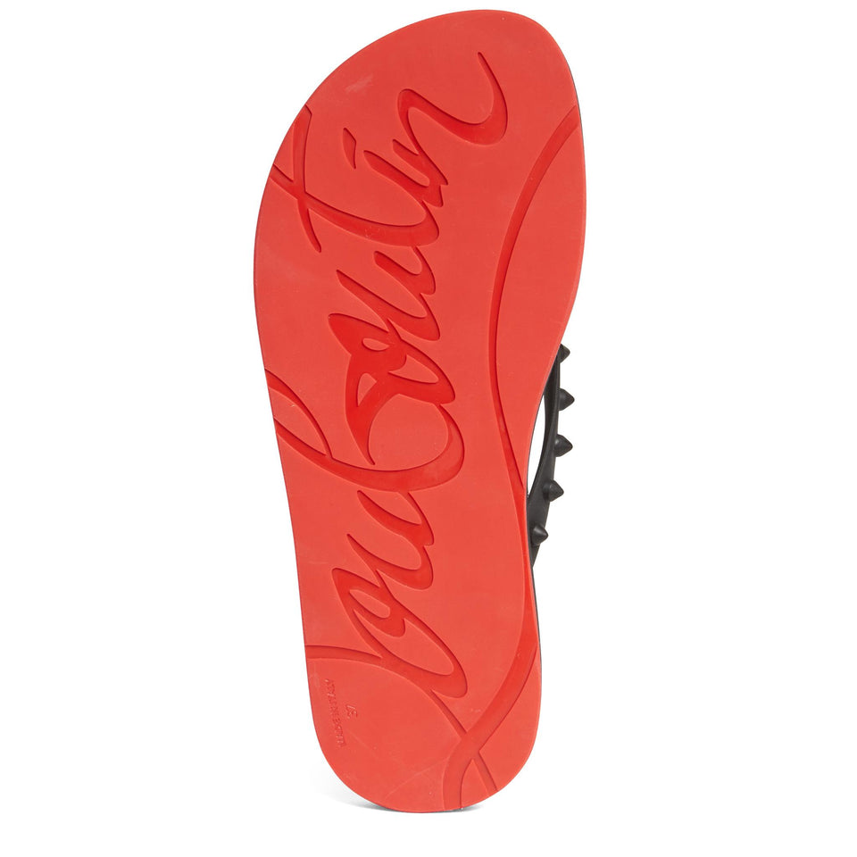 Infradito ''Loubi Flip'' in plastica nero 1210655 BK01 CHRISTIAN LOUBOUTIN