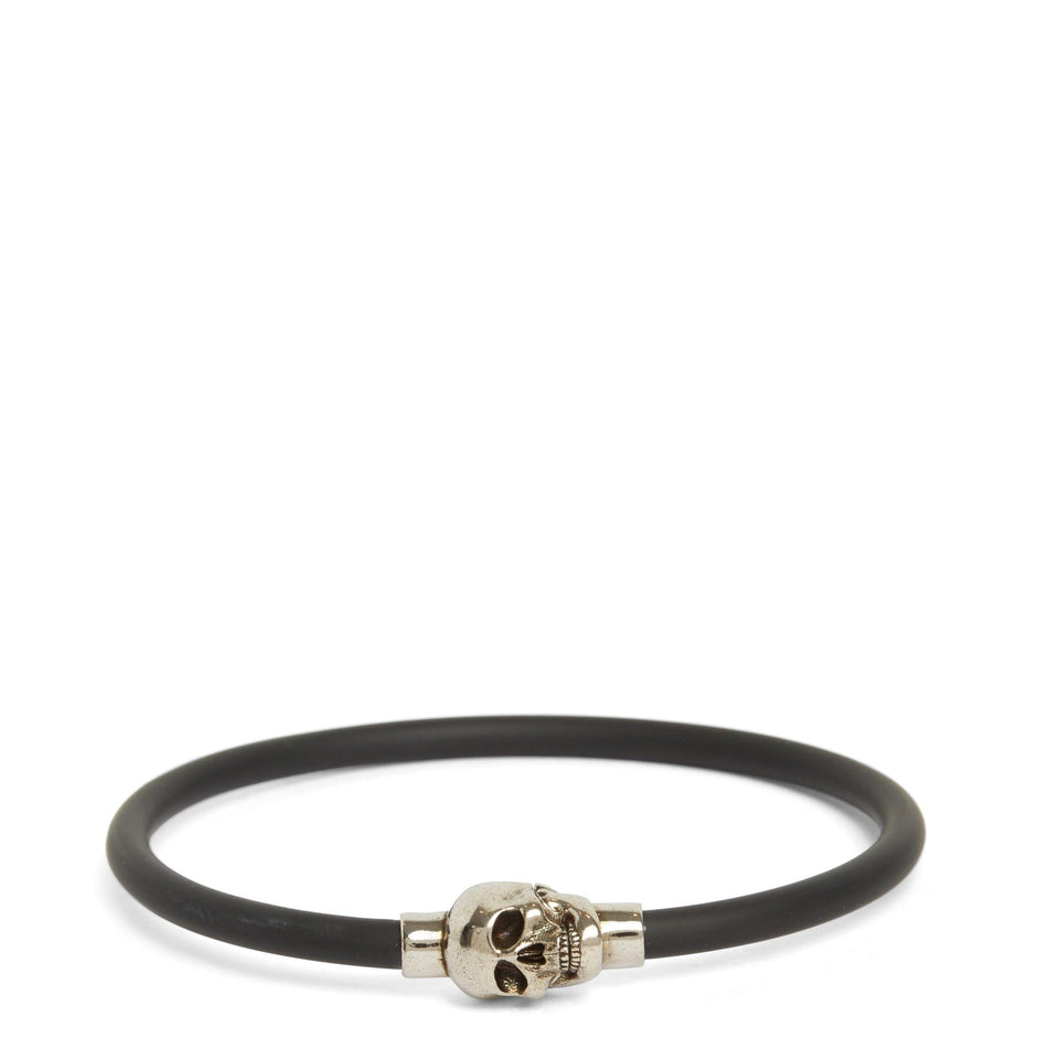Bracciale ''Skull'' in gomma nero - GIO MORETTI
