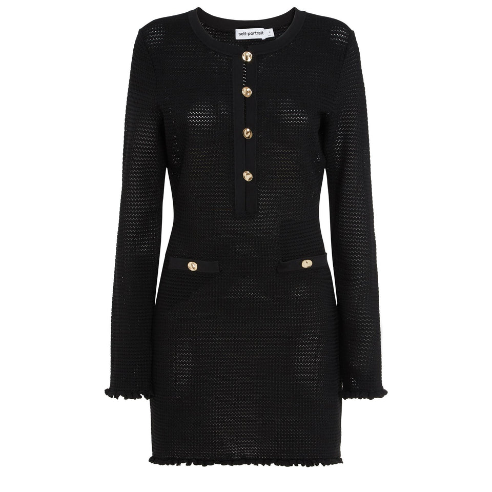 Abito in tessuto nero