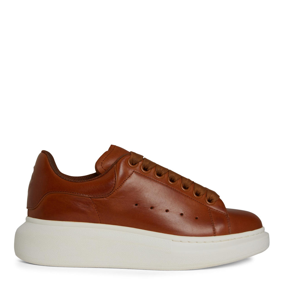 Sneakers oversize in pelle marrone 811362 WHABB2736 ALEXANDER MCQUEEN