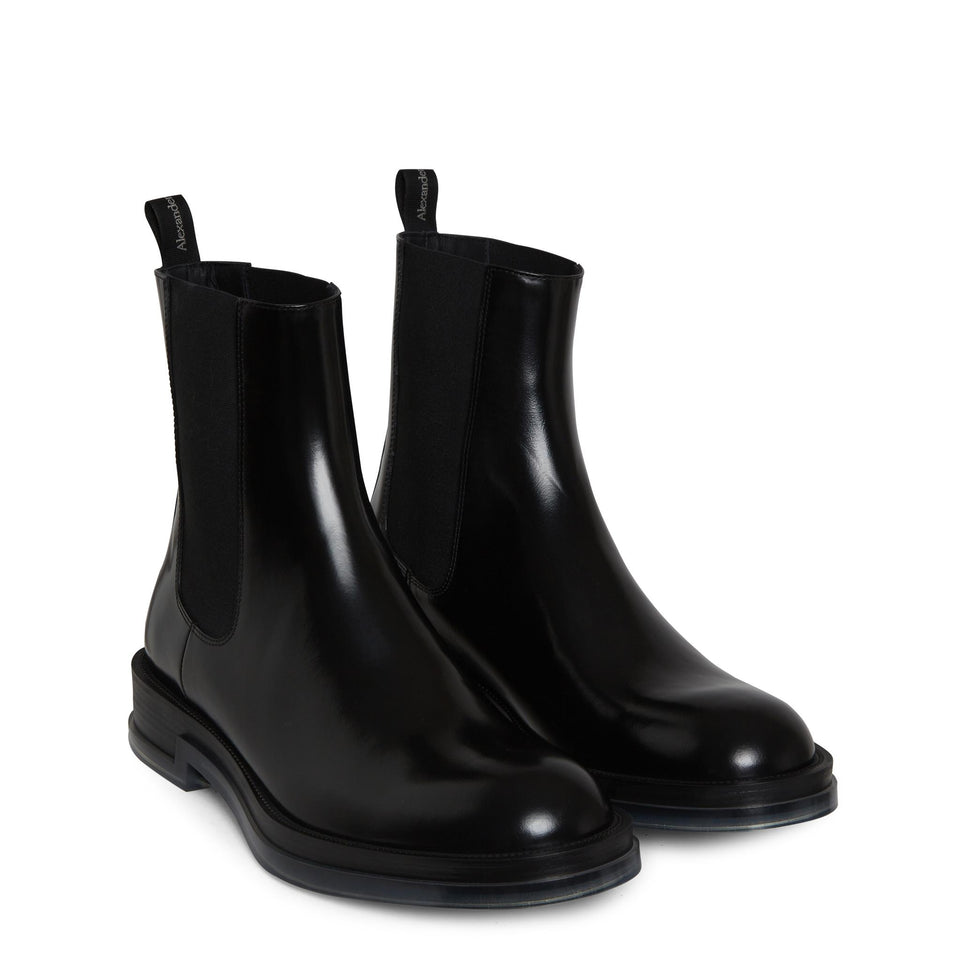 Stivaletto in pelle nero 794479 WIFW21256 ALEXANDER MCQUEEN