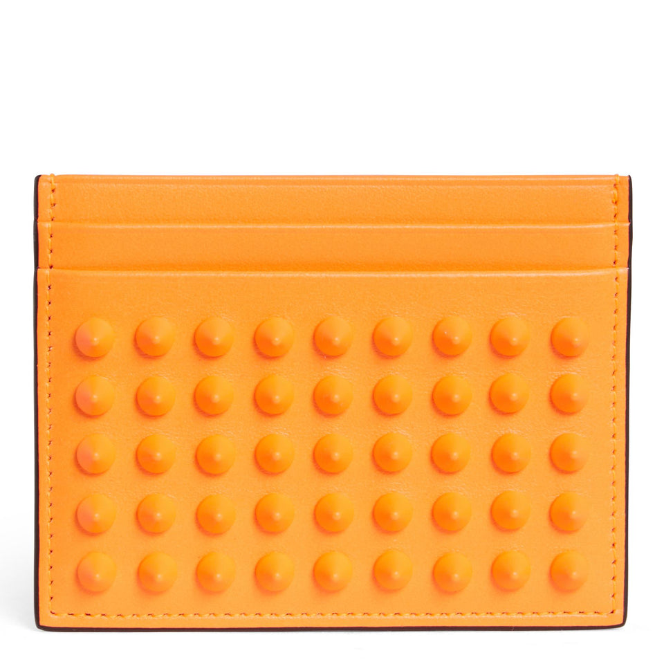 Porta carte ''Kios'' in pelle arancione