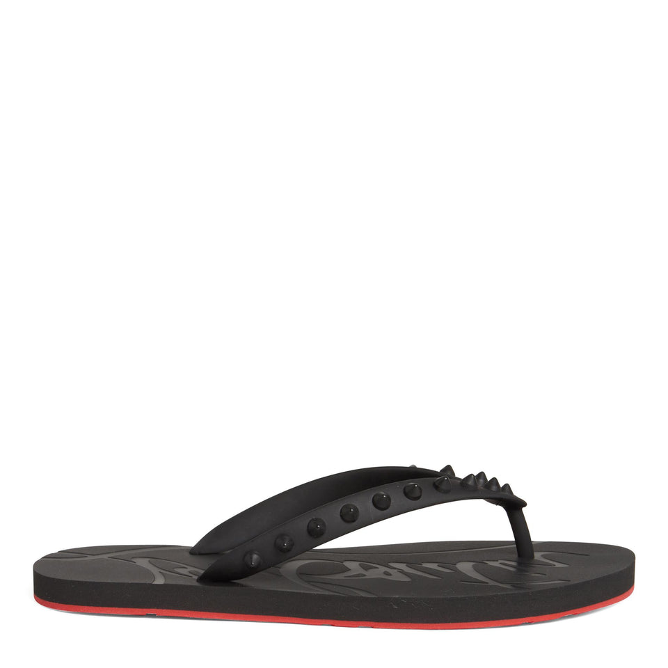 Infradito ''Loubi Flip'' in plastica nero 1210655 BK01 CHRISTIAN LOUBOUTIN