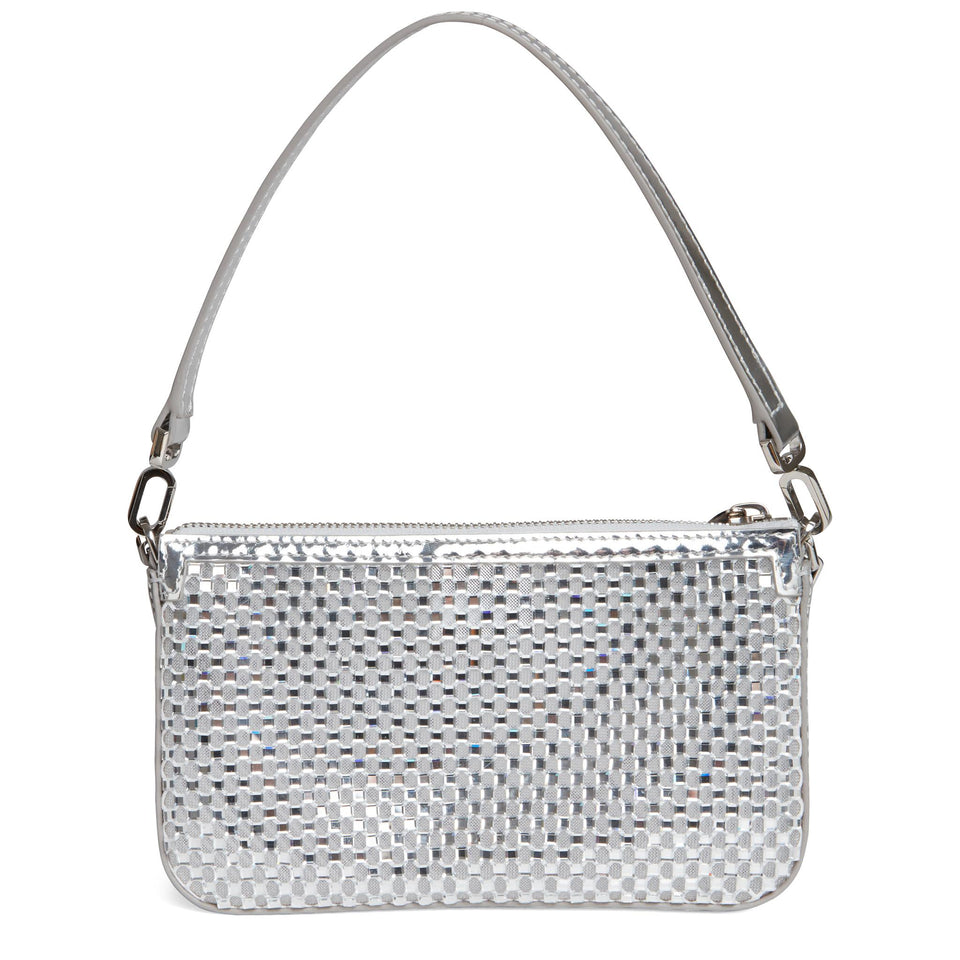 Borsa ''Loubila Mini'' in pelle argento