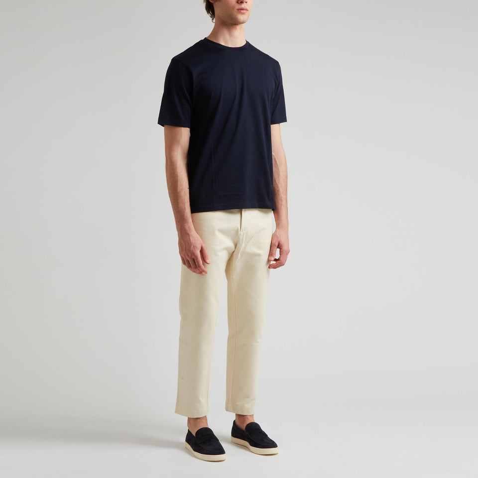 "Bric" T-shirt in blue cotton