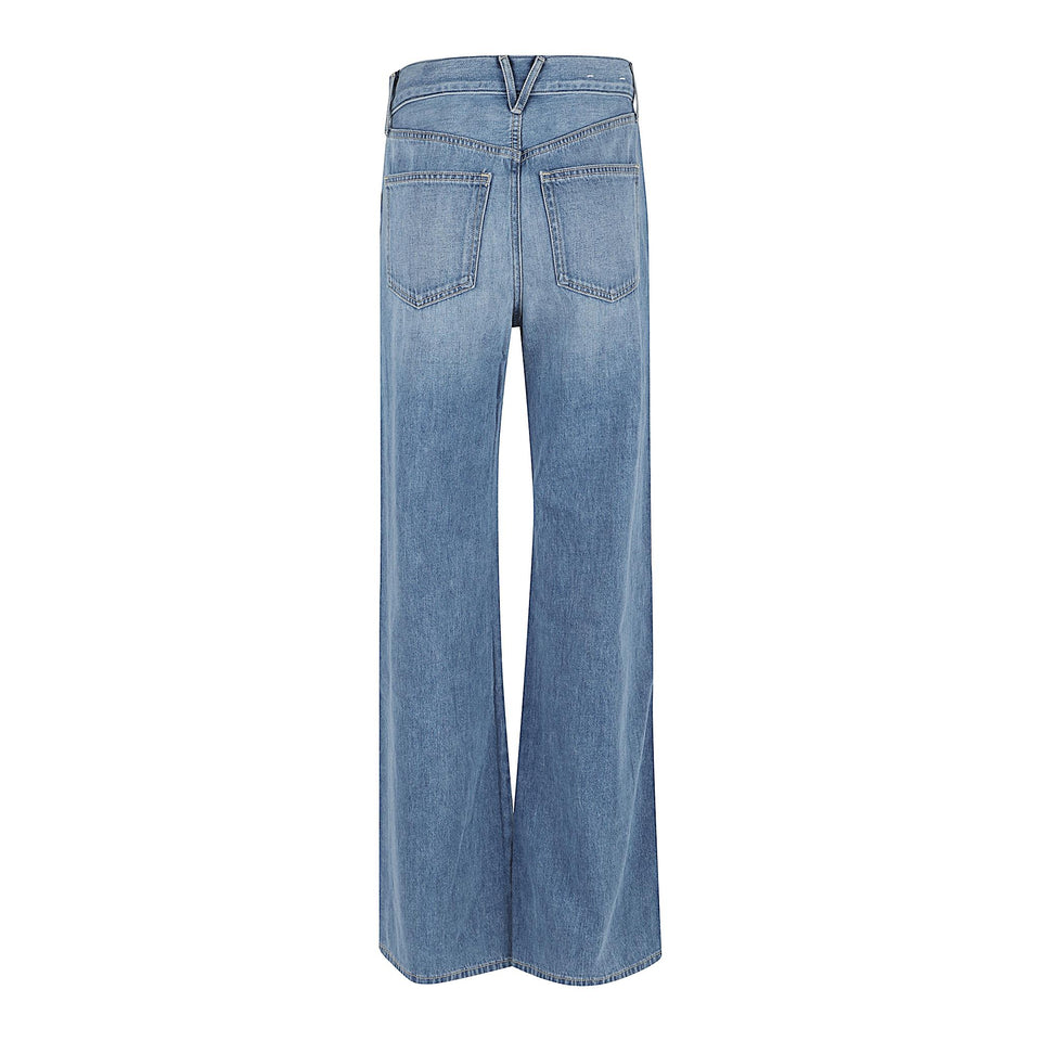 Jeans svasato in denim azzurro J2508D221040FN B1094 VERONICA BEARD