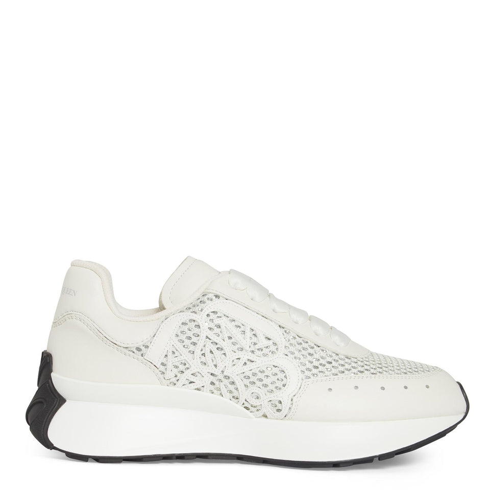 Sneakers ''Sprint Runner'' in pelle bianca 687996 W4UT18389 ALEXANDER MCQUEEN