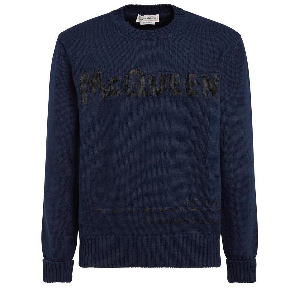 Maglia in cotone blu - GIO MORETTI