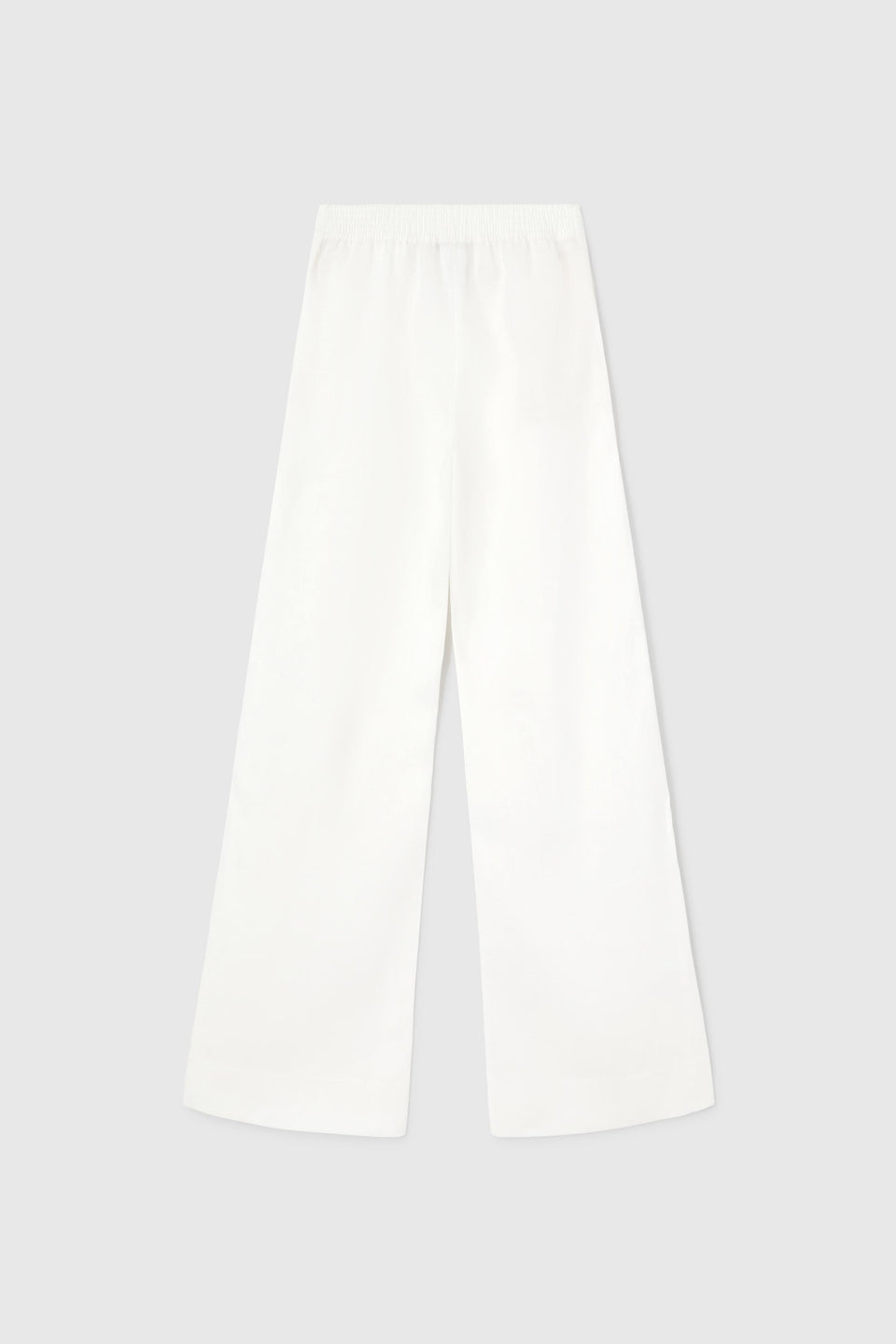 White linen trousers