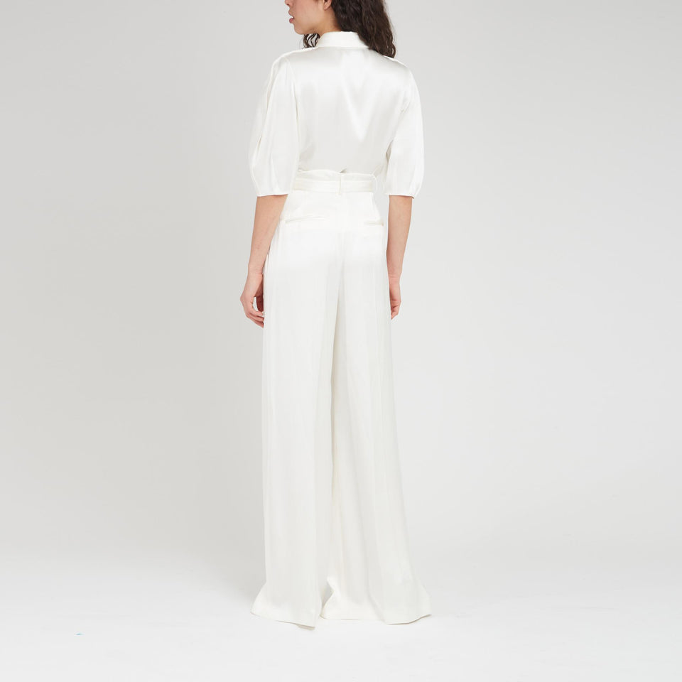 Camicia "Sansi" in seta bianca