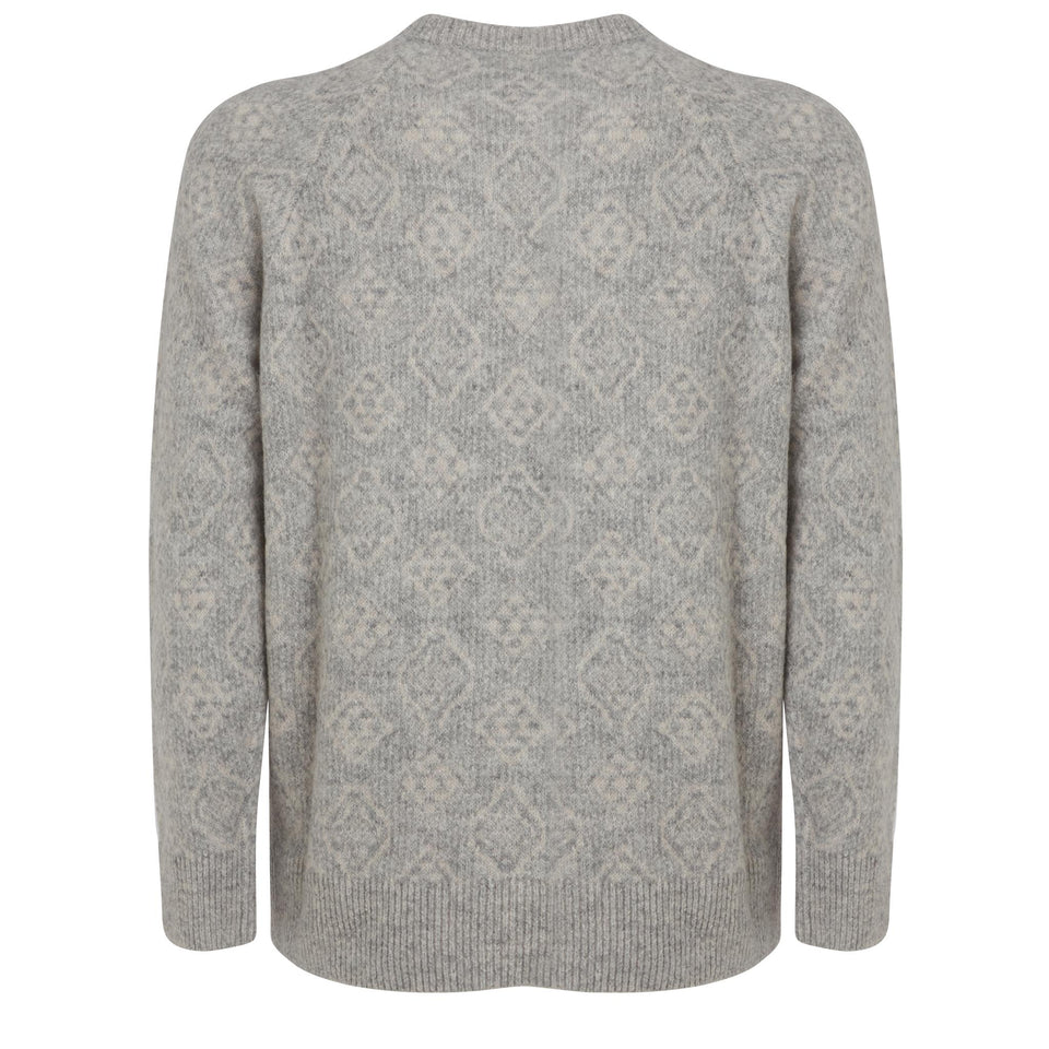 Maglia in lana grigia