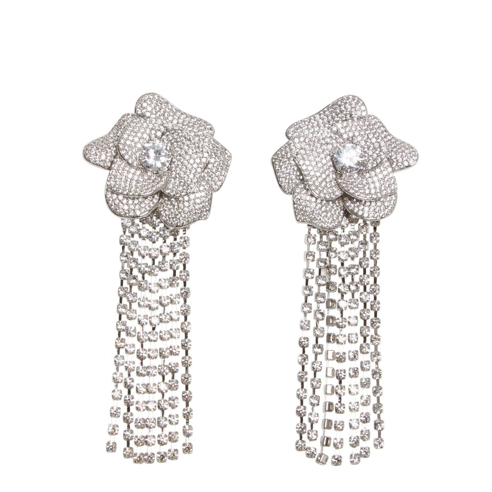 Silver Crystal Earrings