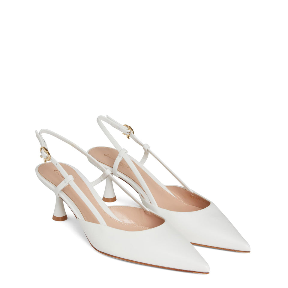 Decolletè "Ascent" in pelle bianche G95332 55LACVITBIAN GIANVITO ROSSI