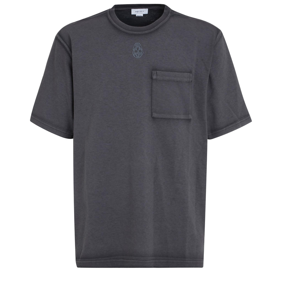 T-shirt in cotone grigia