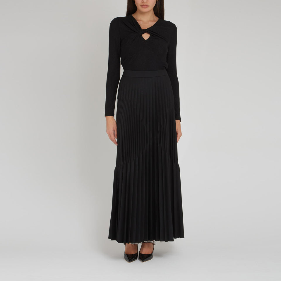 Top "Ursula" in jersey nero