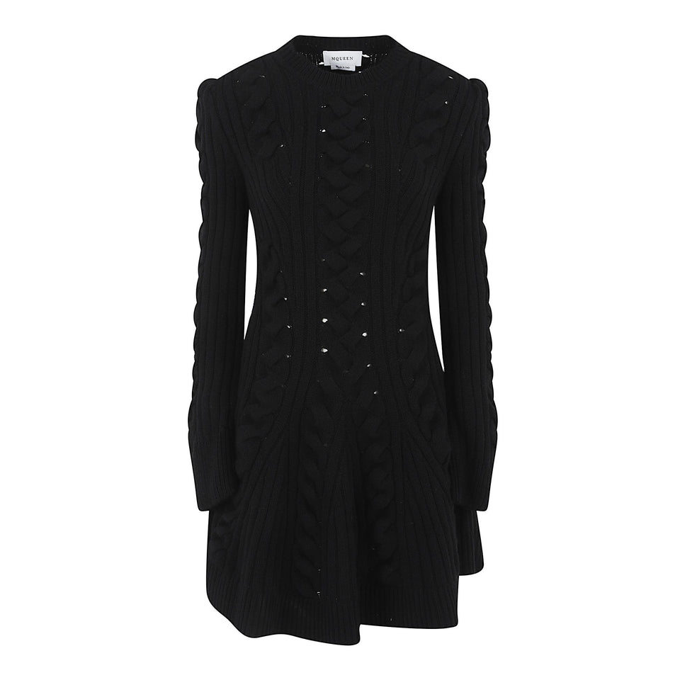 Abito in lana nero 848815 Q1BE11000 ALEXANDER MCQUEEN