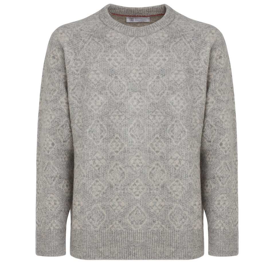 Maglia in lana grigia