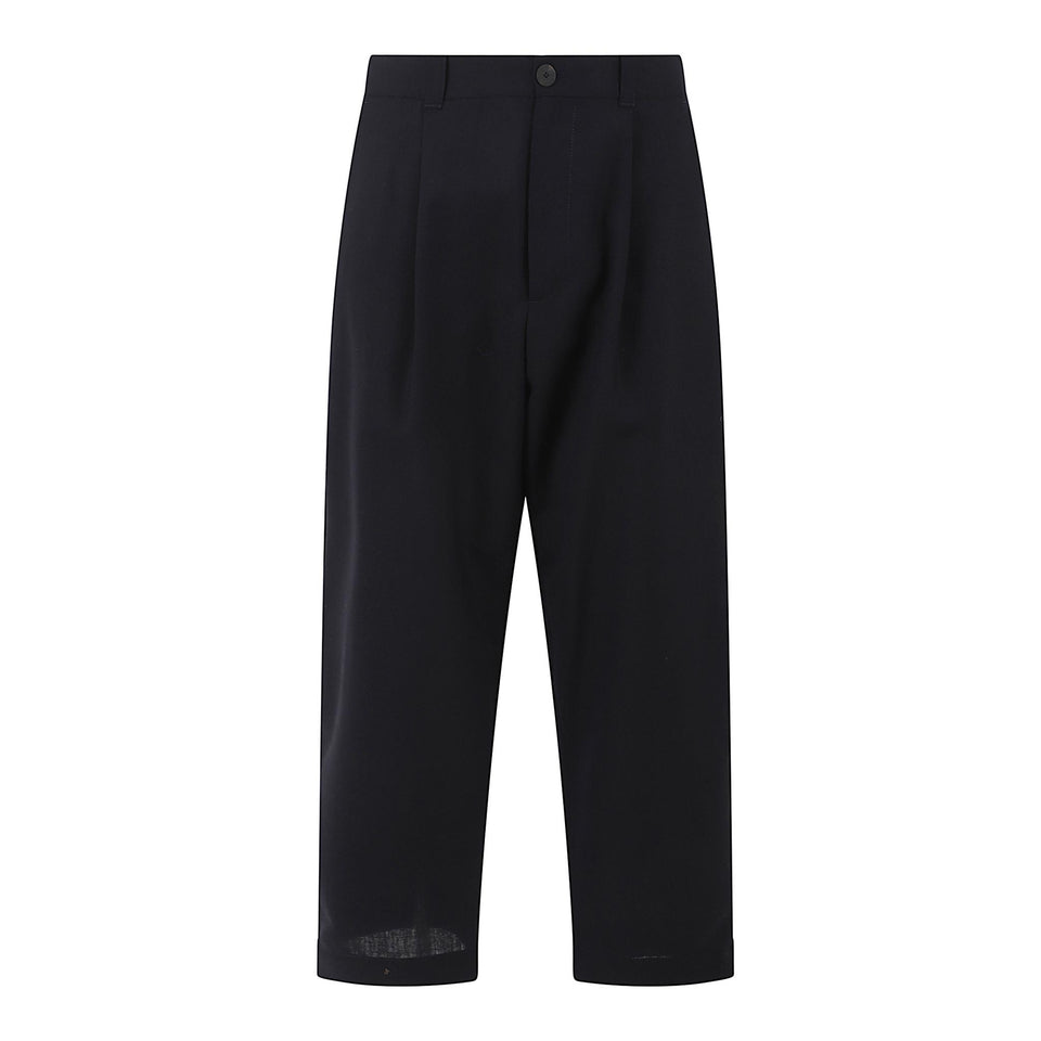 Pantalone sartoriale in lana navy TUCK SNM-787DNAVY STUDIO NICHOLSON
