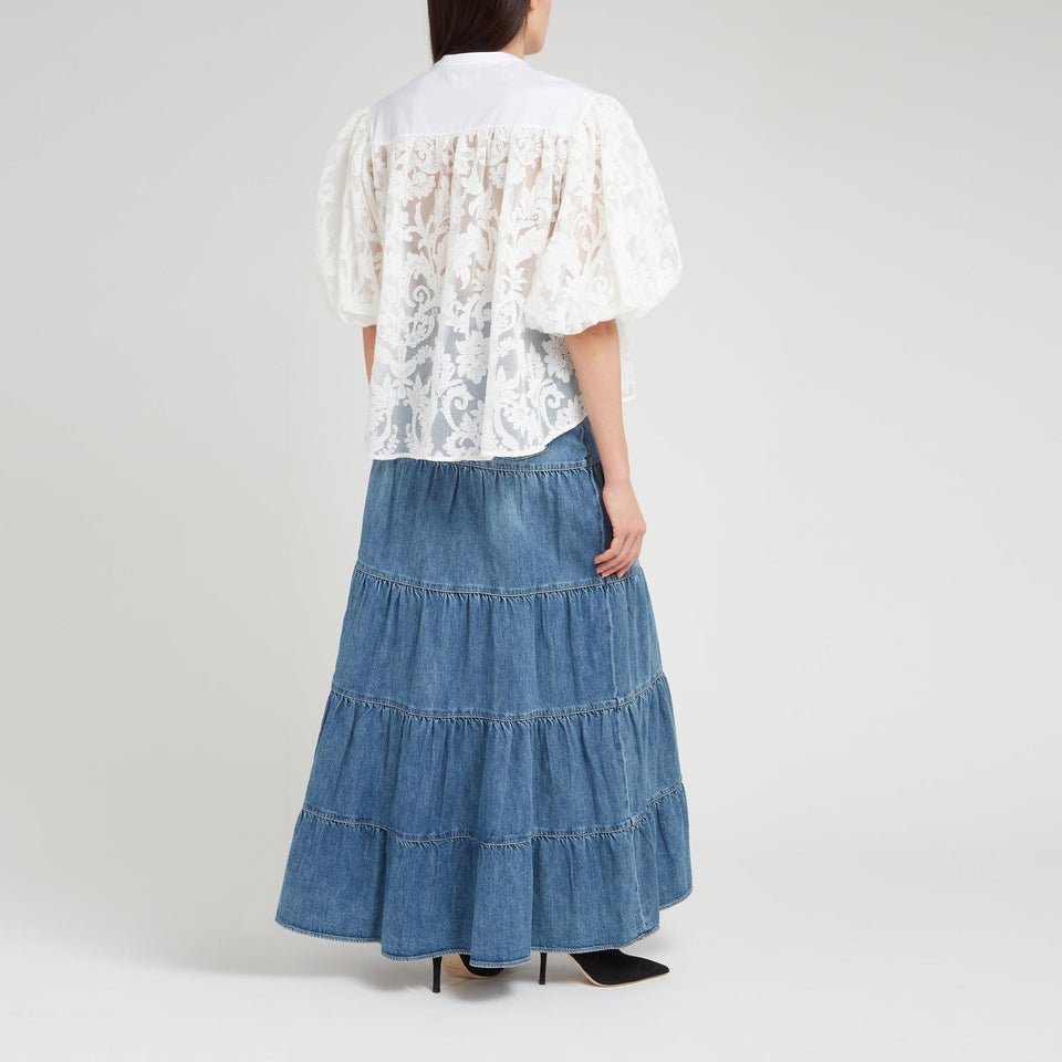 Camicia in tessuto bianca