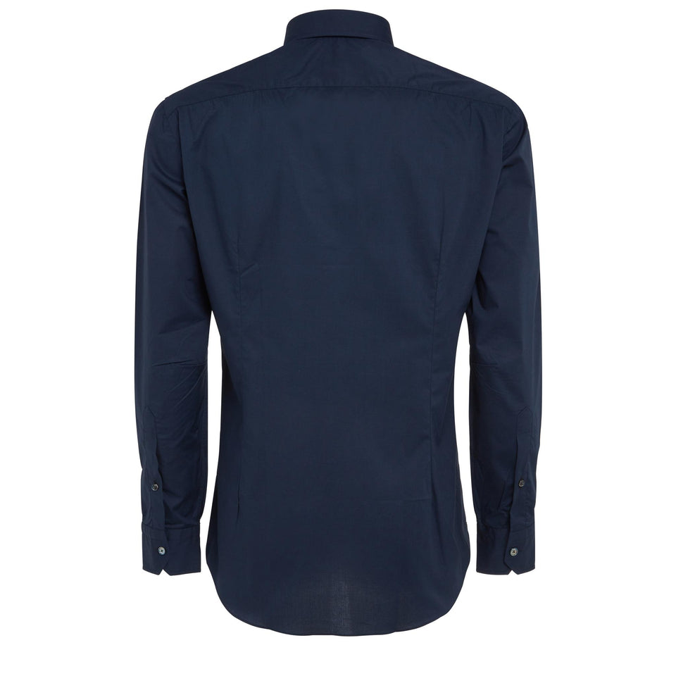 Camicia in cotone blu - GIO MORETTI