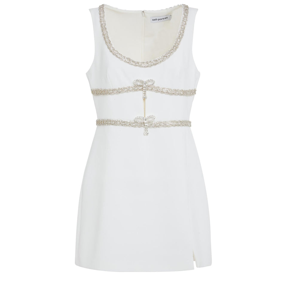 Abito in tessuto bianco