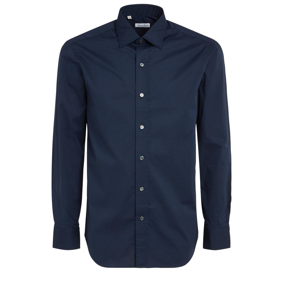 Camicia in cotone blu - GIO MORETTI
