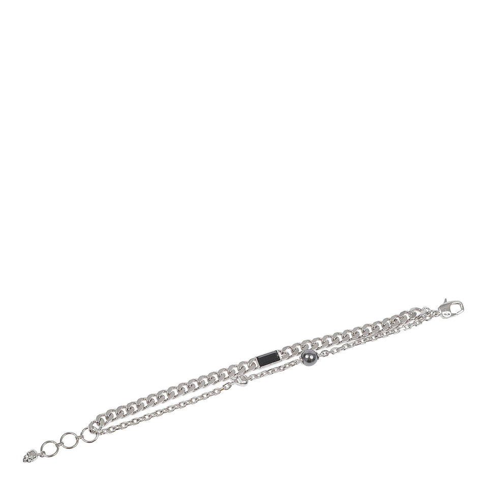 Bracciale in metallo argento 846584 J161E1212 ALEXANDER MCQUEEN